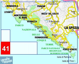 L'Escursionista - Carte de randonnées - N°41 - Cinque Terre