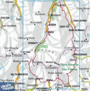 L'Escursionista - Carte de randonnées - N°5 - Tour du Mont-Rose