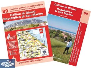 L'Escursionista - Carte de randonnées - N°99 - Colline di Rimini - Repubblica di San Marino 