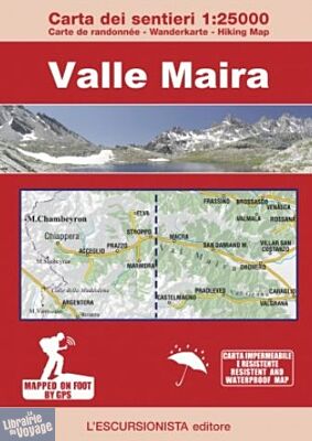 L'Escursionista - Carte de randonnées - Valle Maira