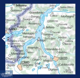 Kummerly Frey - Carte de randonnées - n°9 - Lago di Como (Lac de Côme)
