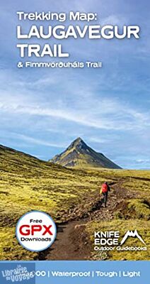 Knife Edge Outdoor Guidebooks -Carte de randonnées - Trekking Iceland's Laugavegur Trail (& Fimmvörðuháls Trail)