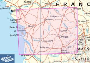 IGN - Carte régionale n°R10 - Nouvelle-Aquitaine - Limousin - Poitou
