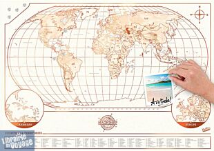 Luckies - Magni-Map - La Carte du Monde murale magnétique 