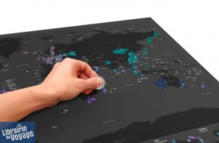 Luckies - Scratch Map - La Carte des Capitales du Monde à gratter 