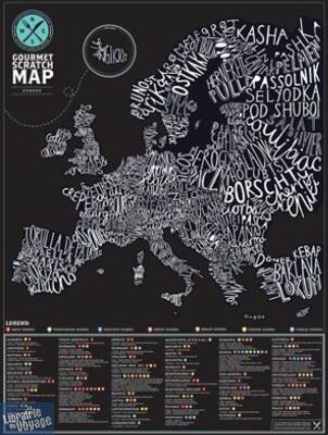 Luckies - Scratch Map - La carte à gratter - Gourmet Europe