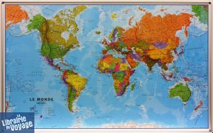 Maps international - Carte du Monde politique au 1/20mio (en français) - Panneau épinglable