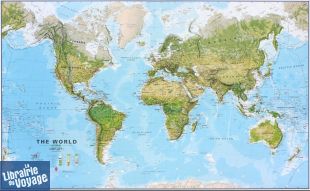  Maps international - Carte murale plastifiée - Le Monde environnemental au 1/20mio