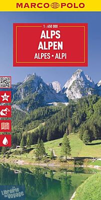 Editions Marco Polo - Carte routière des Alpes