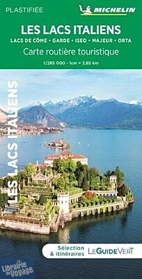 Michelin - Carte routière et touristique - Lacs italiens (Lacs de Côme, Garde, Iseo, Majeur & Orta)