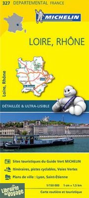 Michelin - Carte "Départements"  N°327 - Loire - Rhône