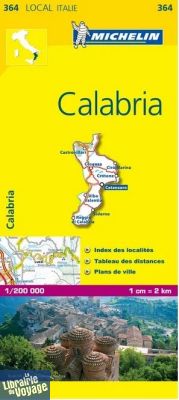 Michelin - Carte "Local" Italie n°364 - Calabria (Calabre)