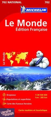Michelin - Carte N°702 - Le Monde Planisphère (Carte pliée)