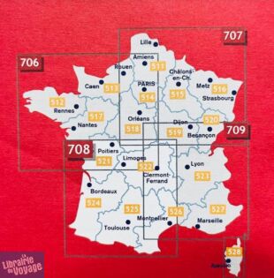 Michelin - Carte N°708 - France Sud-ouest - Edition 2024