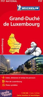 Michelin - Carte N°717 - Grand Duché de Luxembourg