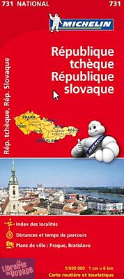 Michelin - Carte N°731 - République Tchèque et Slovaquie
