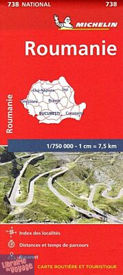 Michelin - Carte N° 738 - Roumanie
