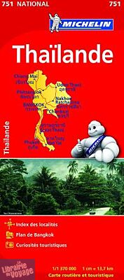 Michelin - Carte N°751 - Thaïlande