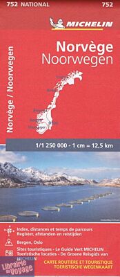 Michelin - Carte N°752 - Norvège