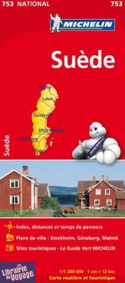 Michelin - Carte N°753 - Suède