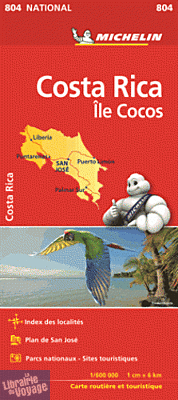 Michelin - Carte N°804 - Costa Rica