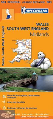 Michelin - Carte régionale n°503 - Wales - the Midlands - South West England