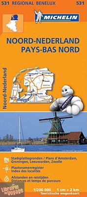 Michelin - Carte régionale n°531 - Pays-Bas Nord