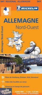 Michelin - Carte régionale n°541 - Allemagne Nord-Ouest