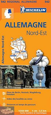 Michelin - Carte régionale n°542 - Allemagne Nord-Est