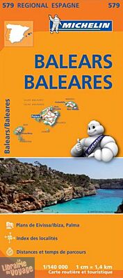 Michelin - Carte régionale n°579 - Baléares