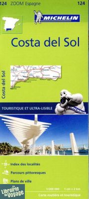 Michelin - Carte Zoom Espagne n°124 - Costa del Sol