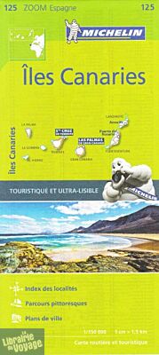 Michelin - Carte Zoom Espagne n°125 - Iles Canaries