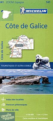 Michelin - Carte Zoom Espagne n°141 - Côte de Galice