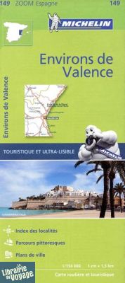 Michelin - Carte Zoom Espagne n°149 - Environs de Valence