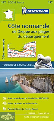 Michelin - Carte Zoom France n°117 - Normandie Côtière