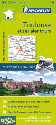 Michelin - Carte Zoom France n°129 - Toulouse et ses alentours