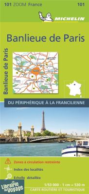 Michelin - Carte Zoom n°101 - Banlieue de Paris - Édition 2021