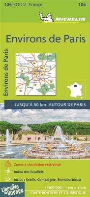 Michelin - Carte Zoom n°106 - Environ de Paris - Edition 2021
