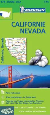 Michelin - Carte Zoom USA n°174 - Californie - Nevada