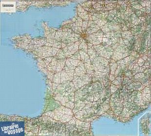 Michelin - France routière - Carte murale plastifiée
