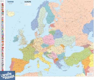 Michelin - Planisphère - Carte d'Europe politique plastifiée (en français)