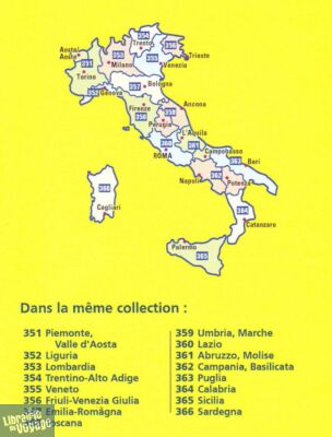 Michelin - Carte "Local" Italie n°359 - Umbria e Marche (Ombrie et Marches)
