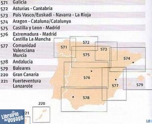 Michelin - Carte régionale n°578 - Andalucìa (Andalousie)