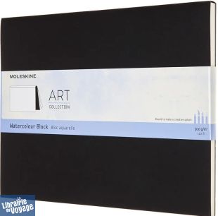 Moleskine - Art Collection - Bloc aquarelle - Format XL - Noir