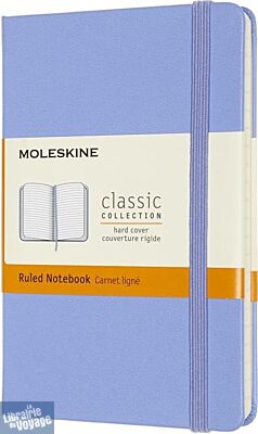Moleskine - Carnet format poche ligné - Rigide - Bleu clair