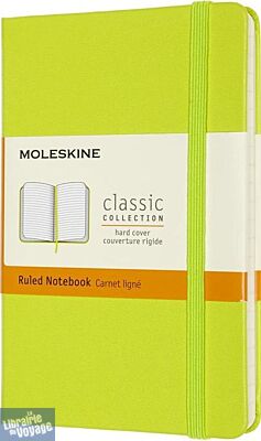 Moleskine - Carnet format poche ligné - Rigide - Vert clair 