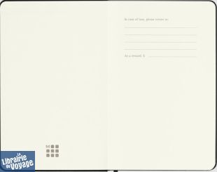 Moleskine - Carnet à pages blanches - Format poche - Couverture rigide noire
