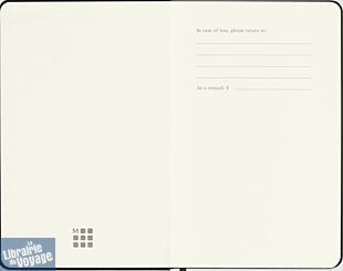 Moleskine - Carnet à pages blanches - Format poche - Couverture souple noire