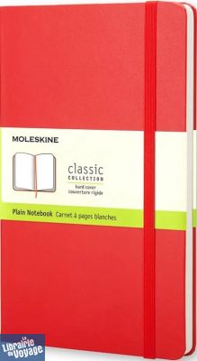 Moleskine - Carnet à pages blanches - Format poche - Couverture rigide - Rouge