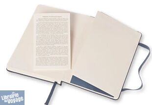Moleskine - Carnet à pages blanches - Format poche - Couverture rigide bleu saphir